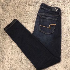 Dark wash skinny jeans American Eagle